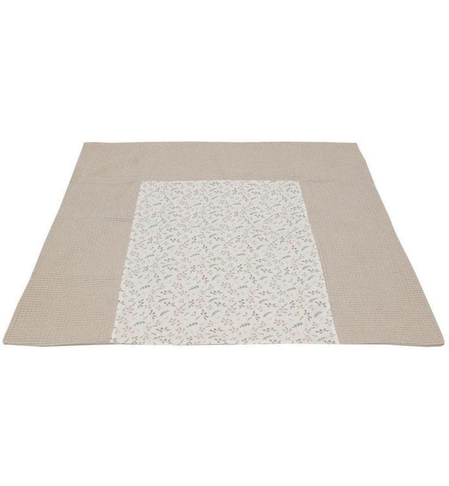 ULLENBOOM - Housse pour matelas à langer Gaufrette Floral Sand 75 x 85 cm