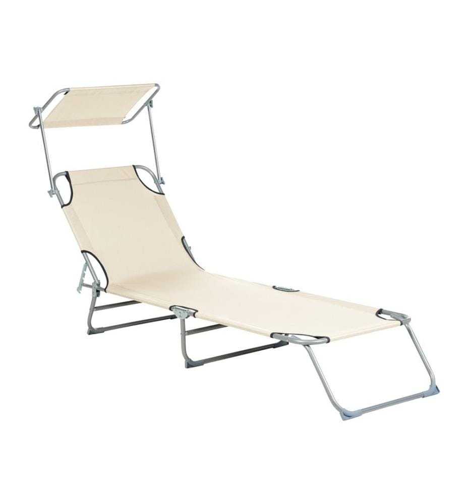 Transat FOLIGNO II Métal Beige