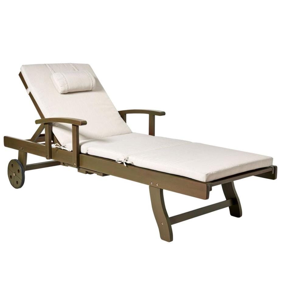 Transat avec coussin AMANTEA PREMIUM Acacia Beige clair