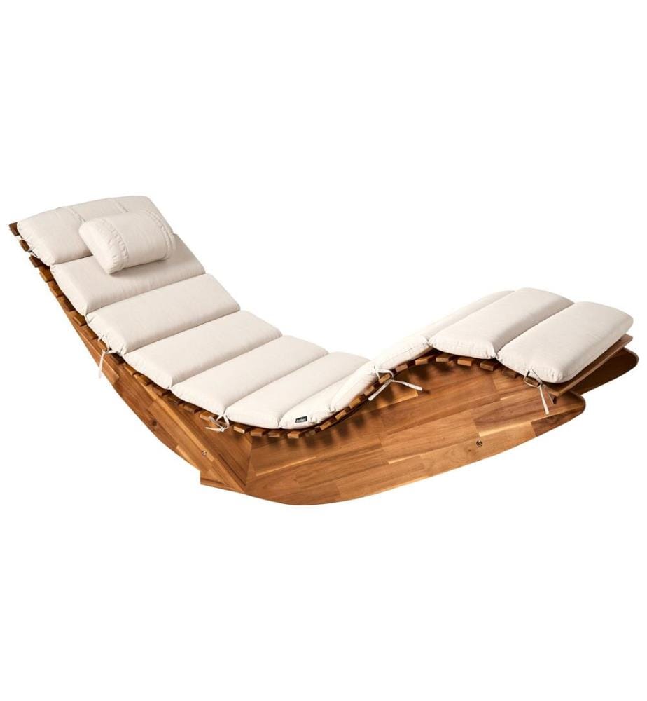 Transat avec coussin BRESCIA PREMIUM Acacia Beige clair