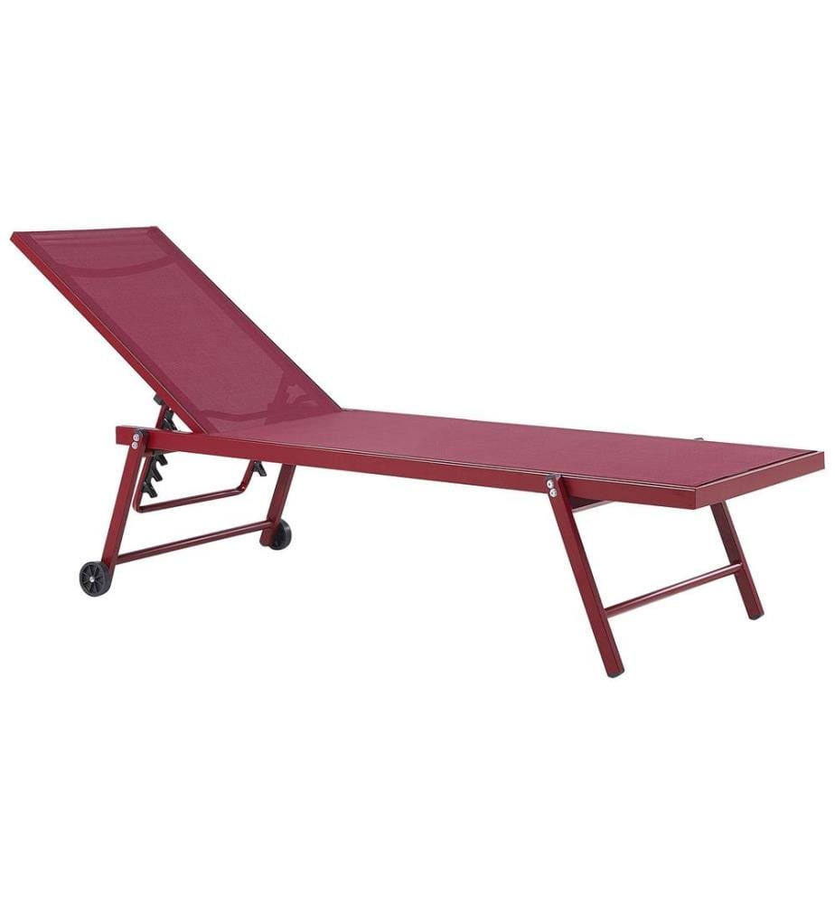 Transat PORTOFINO Métal Rouge Bordeaux