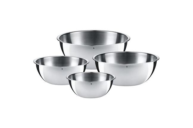 Lot de 4 Bols de Cuisine Gourmet - Argenté