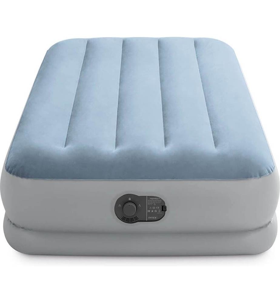 Lit gonflable Raised Comfort USB 1 personne 1,91 x 0,99 x 0,36 m - Bleu
