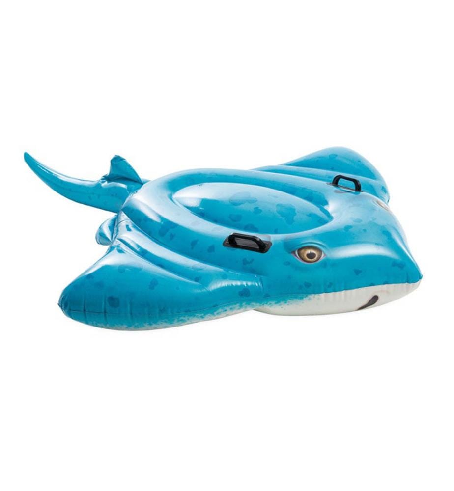 Bouée Gonflable Raie Manta 185 x 145 cm - Bleu