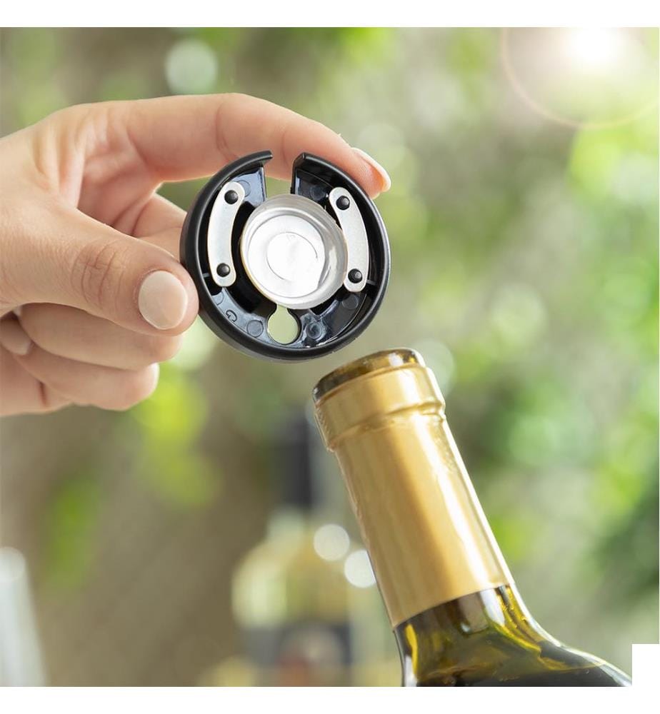 Tire-Bouchon Électrique avec Accessoires Pour Le Bouchage Du Vin - Noir