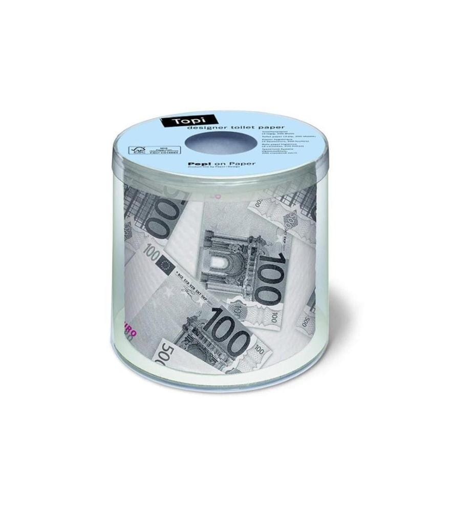 Paper + Design - Papier toilette Euro 1 rouleaux à 3 couches, Multicolore