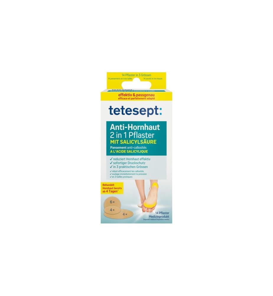tetesept foot care - Pansement anti-callosités 14 pièces