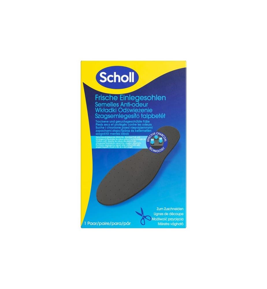 Scholl - Semelles intérieure Semelle Odour Buster au format pliable 1 Pièce/s