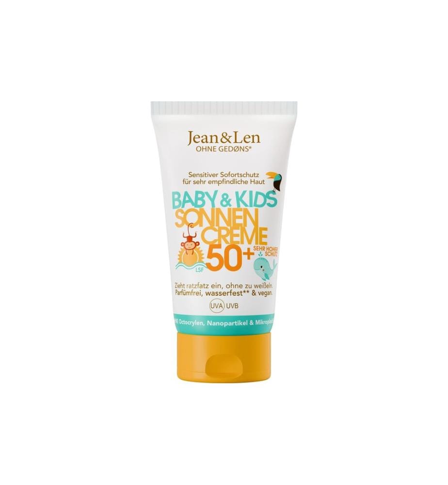 Jean & Len - Crème solaire Sensitive Baby and Kids LSF 50+ 150 ml