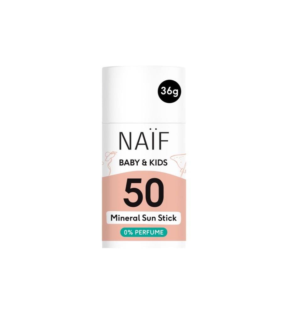 NAÏF - Stick solaire minéral bébé & enfant SPF50 36 g