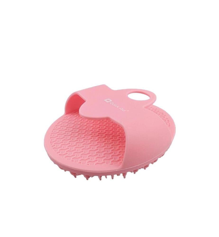 QUICK AID - Brosse corporelle en silicone rose