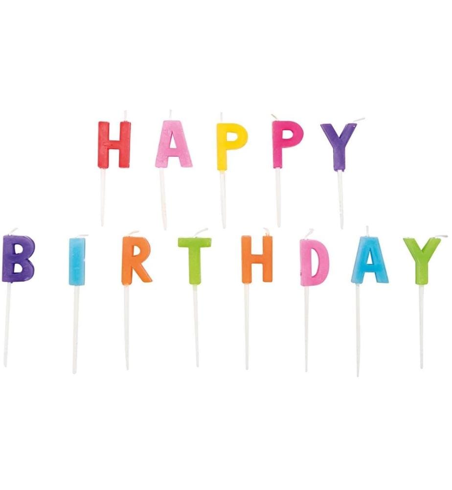 RICO DESIGN - Bougie Happy Birthday 13 pièces