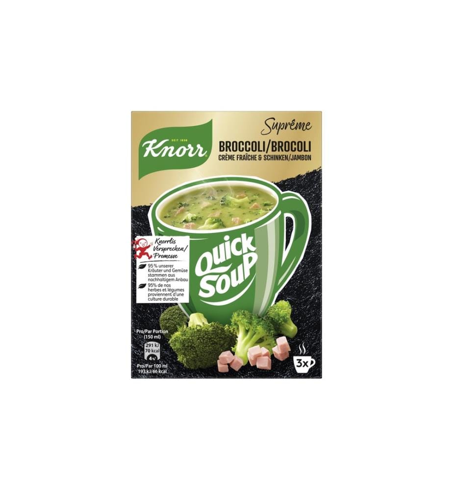 Knorr - Soupe Quick Soup Broccoli 3 x 1 tasse