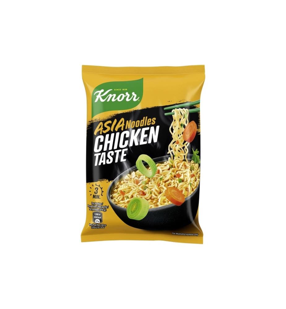 Knorr - Asia Instant Noodles soupe snack avec poulet et légumes