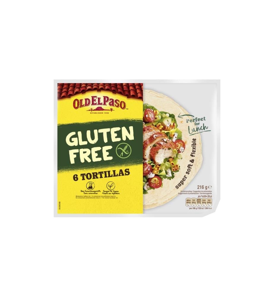 OLD EL PASO - Tortillas soft sans gluten 6 pièces