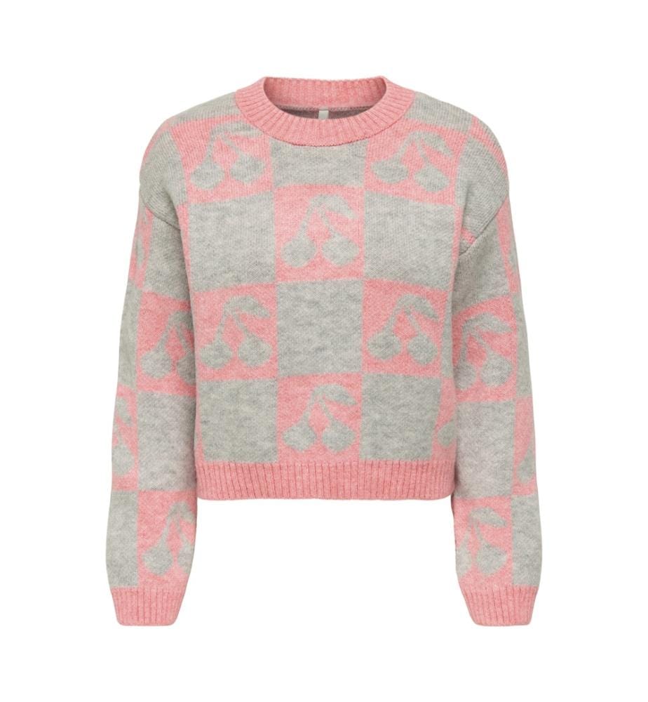 Pull-over - Glace à la fraise gris clair
