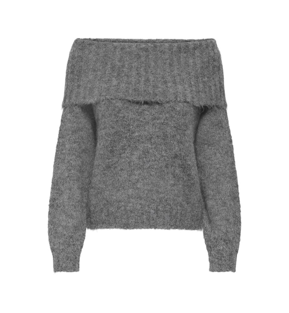 Pull - Gris moyen mélangé