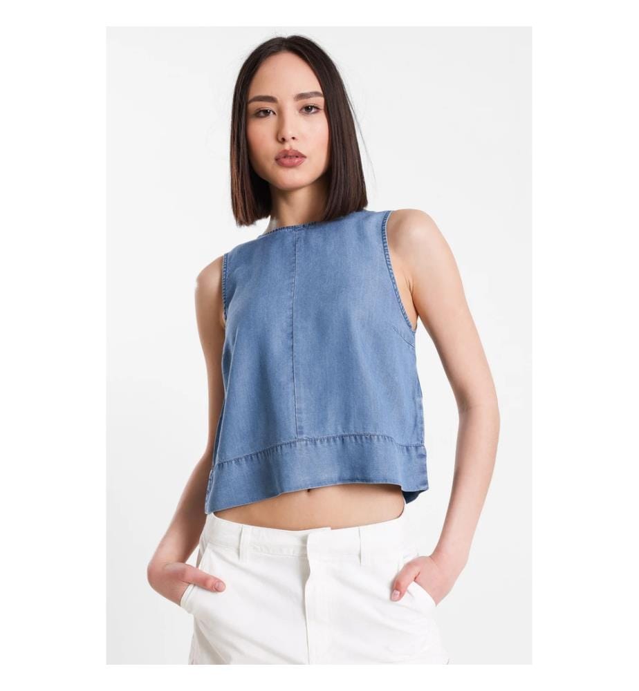 Top - Medium Blue Denim