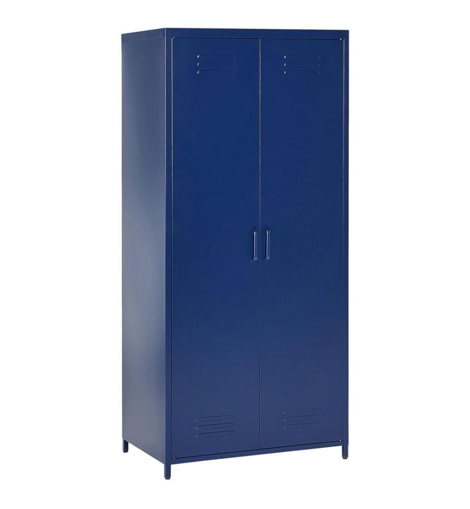 Meuble de rangement VARNA Métal Bleu marine