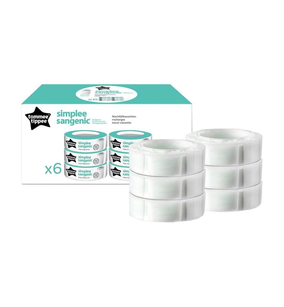 6 Recharges pour Sangenic Simplee - Blanc