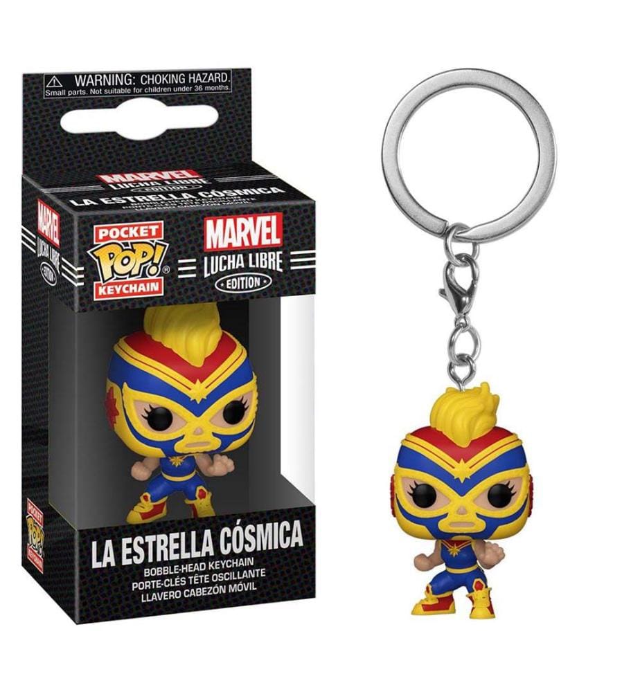 Porte-clé avec Figurine La Estrella Cosmica - Pocket Pop Marvel