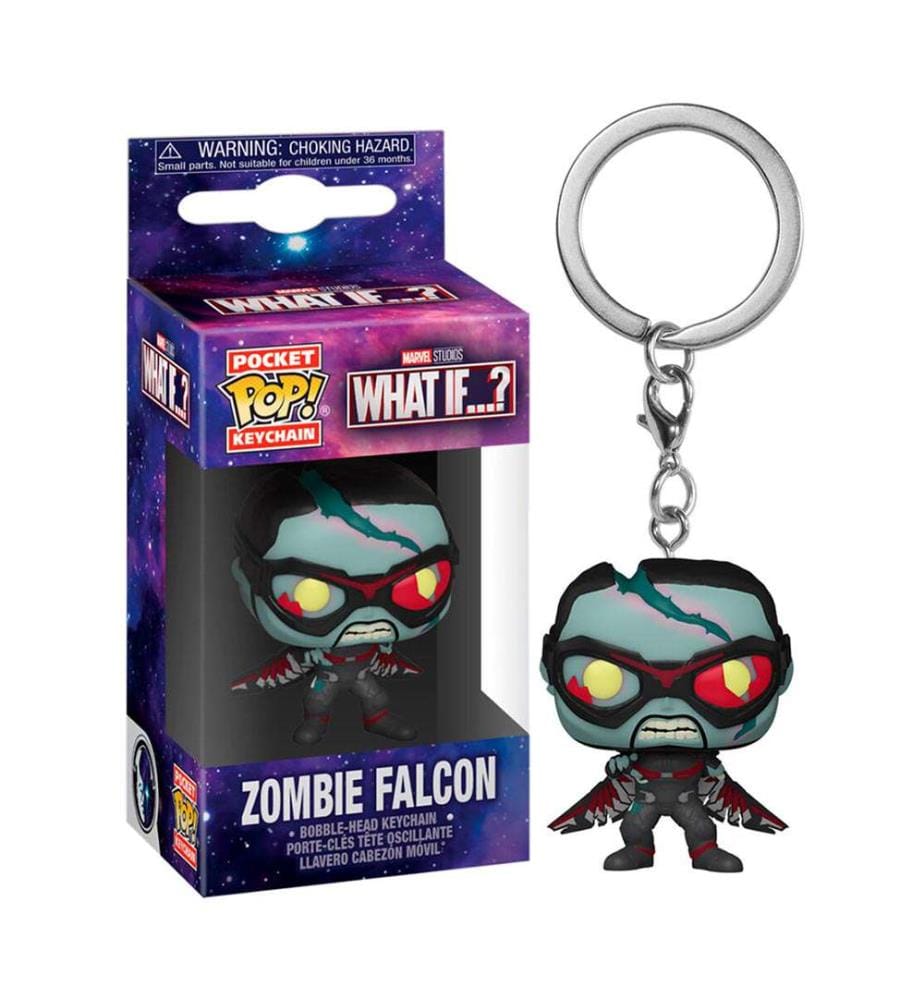 Porte-clé avec Figurine Zombie Falcon - Pocket Pop Marvel