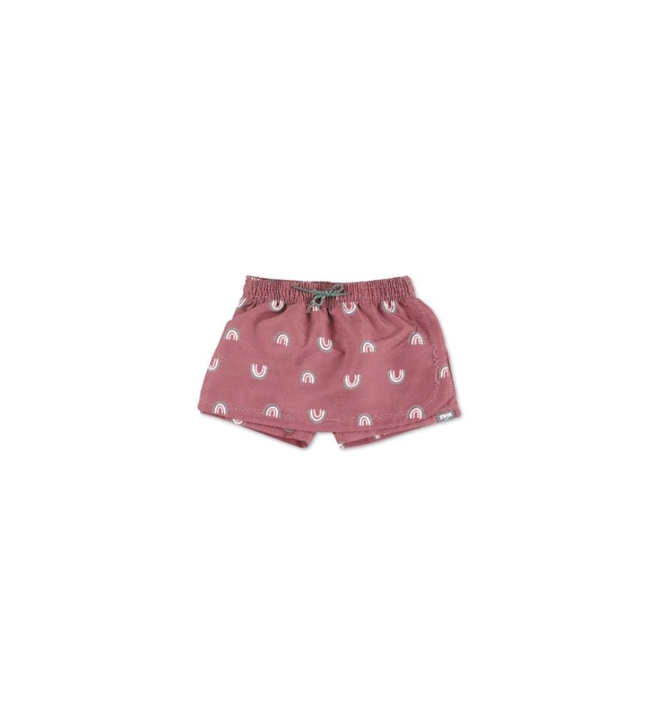 Short de bain Arc-en-ciel Rose taille 98/104