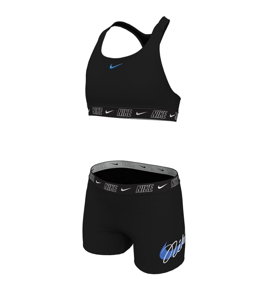 Logo Tape Racerback Bikini & Short - Noir