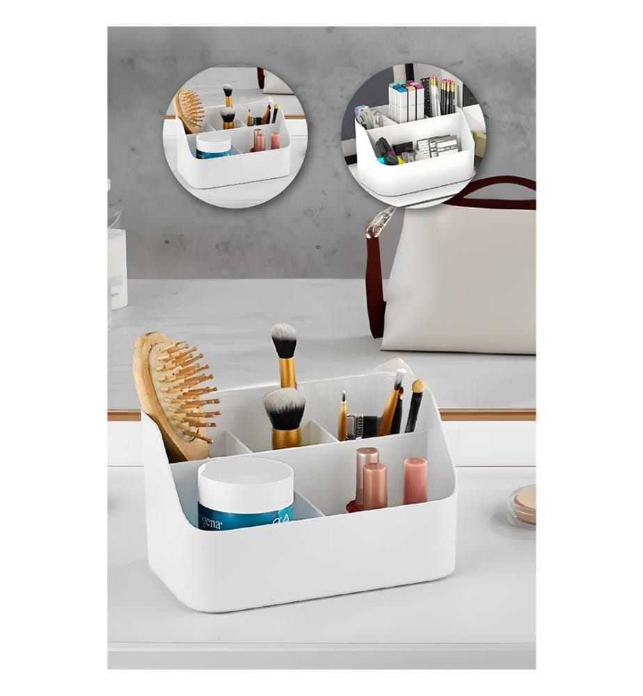 Organisateur de maquillage - blanc