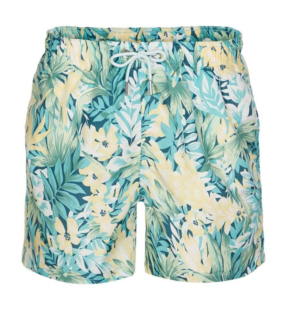 Short de bain à imprimé floral - Tropic Blue