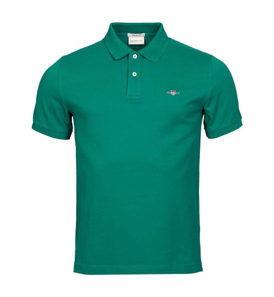 Polo en piqué Shield Regular Fit - Vert foncé