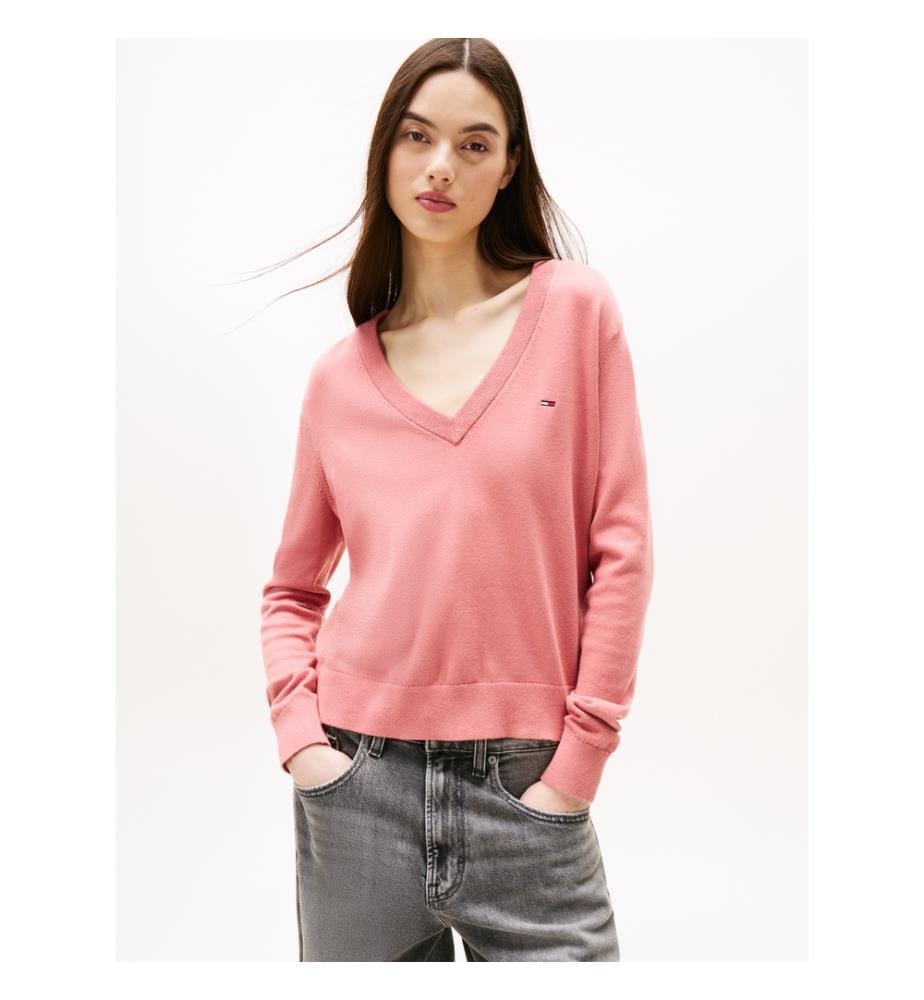 Pull col V  Rose