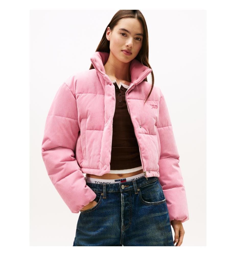 Veste polaire en velours côtelé - Rose