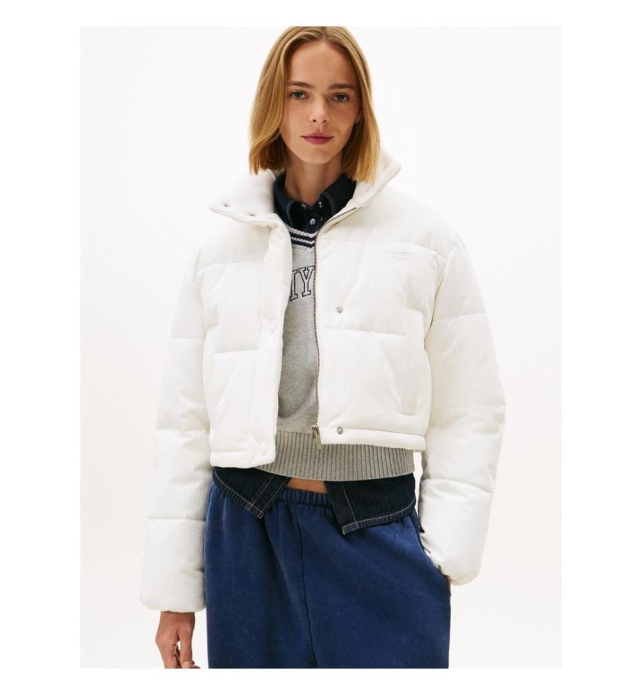 Veste polaire en velours côtelé - Blanc