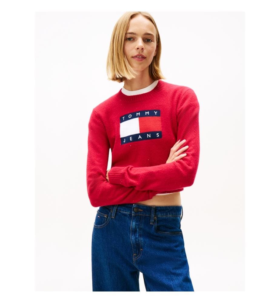Pull Sparkle Flag - Rouge