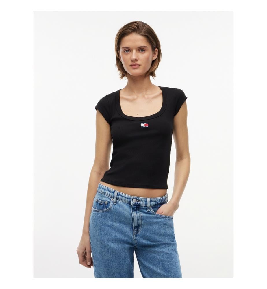 T-shirt coton avec élasthanne