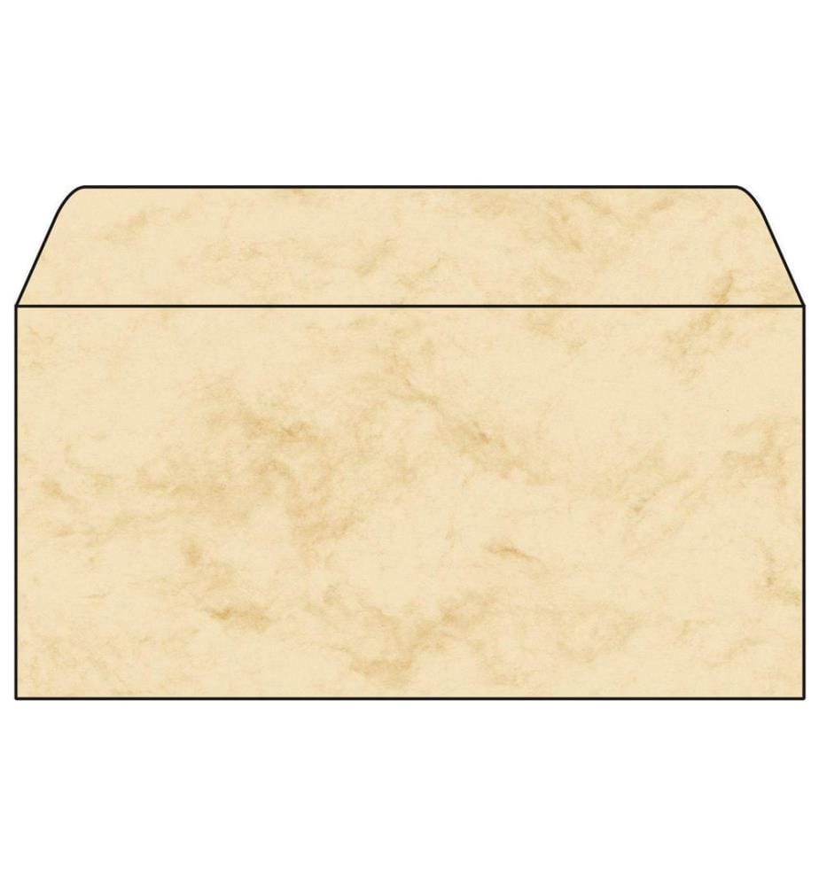 SIGEL - Enveloppe DP074 Marbre beige, 50 pièces