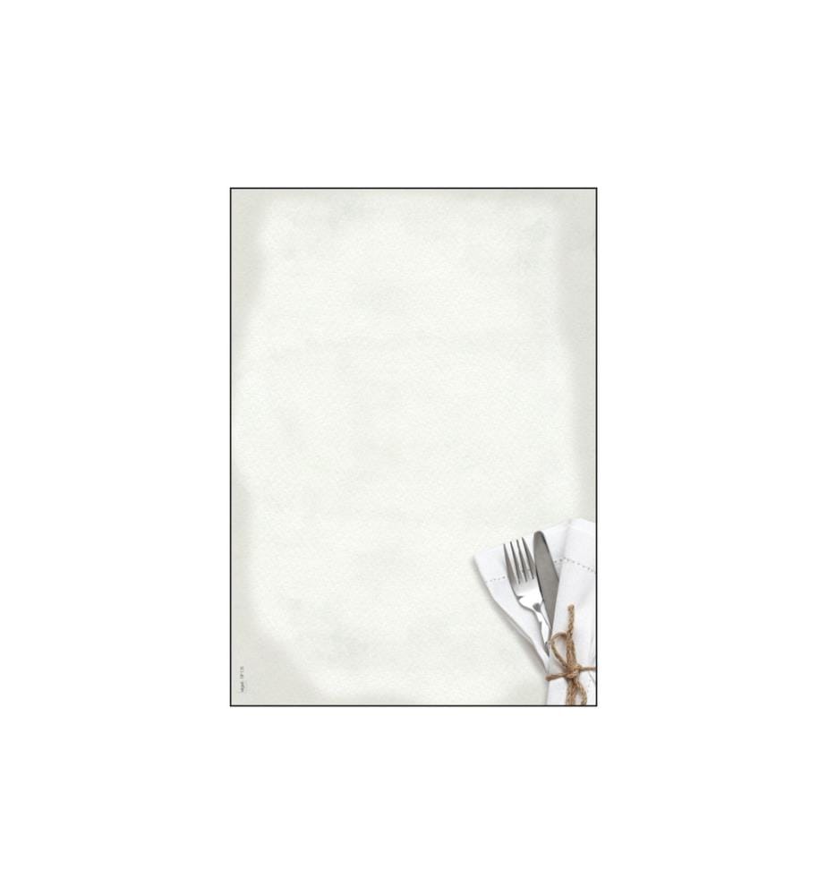SIGEL - Papier à motif DP125 Menu alimentaire, A4, 50 feuilles