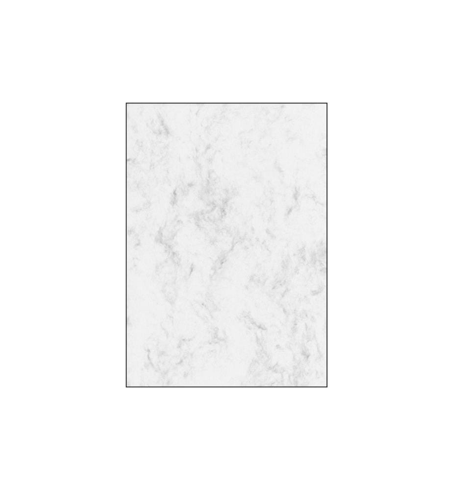 SIGEL - Papier à motif Papier marbré A4, 200 g, 50 feuilles, gris