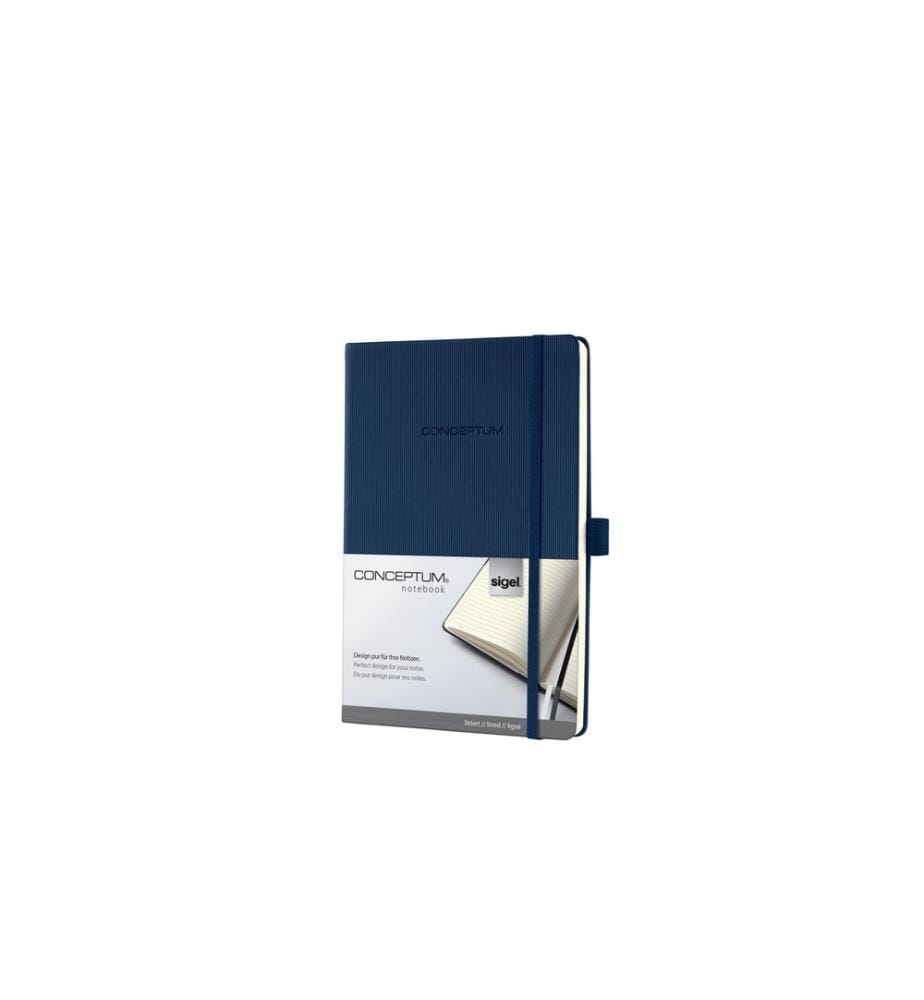 SIGEL - Carnet de notes Conceptum A5, À lignes, Bleu