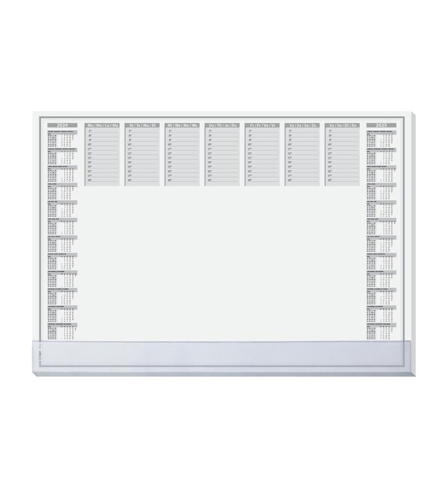 SIGEL - Sous-main protect, 410 x 595 mm avec calendrier et planificateur