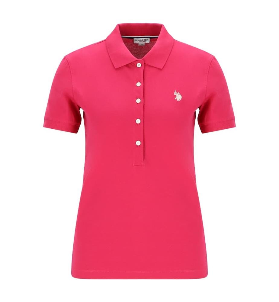 Polo en coton stretch micro-piqué - Rouge