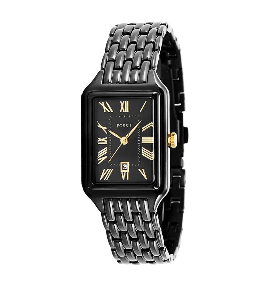 Montre Raquel Mouvement À 3 Aiguilles Acier Inoxydable - Noire