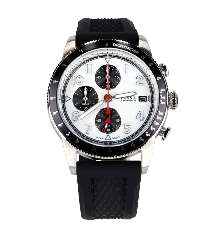 Montre Chronographe Sport Tourer Bracelet En Silicone - Noire