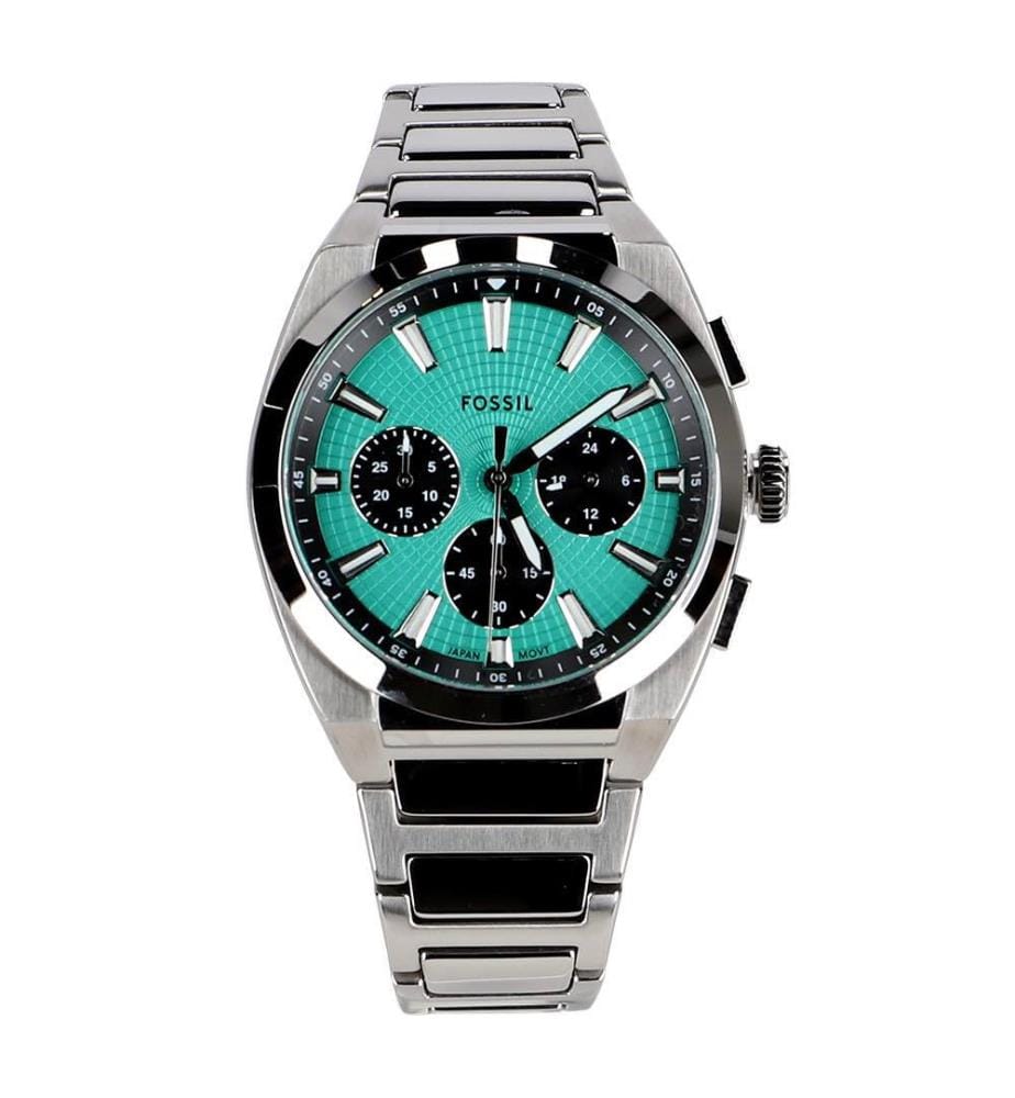 Montre Chronographe Everett En Acier Inoxydable - Argent