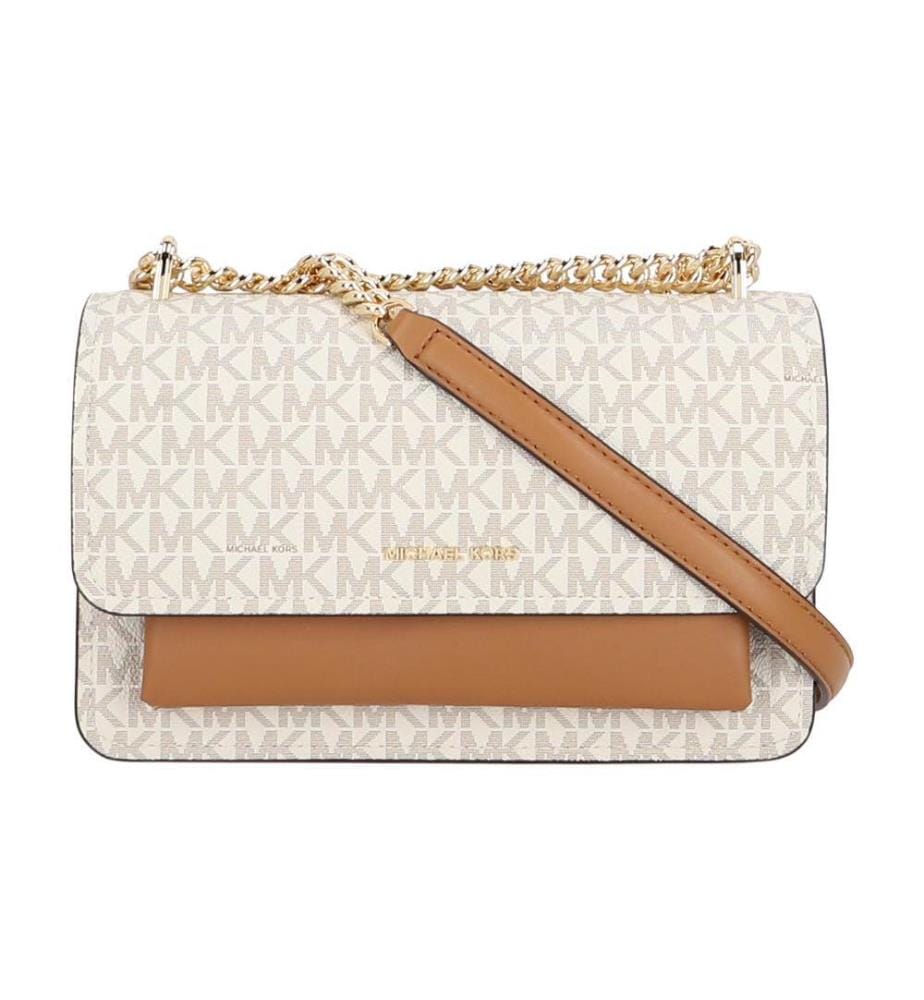 Sac d'épaule en toile Claire avec logo imprimé et fermeture éclair