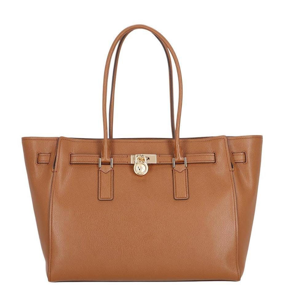 Sac cabas élégant en cuir naturel, marron