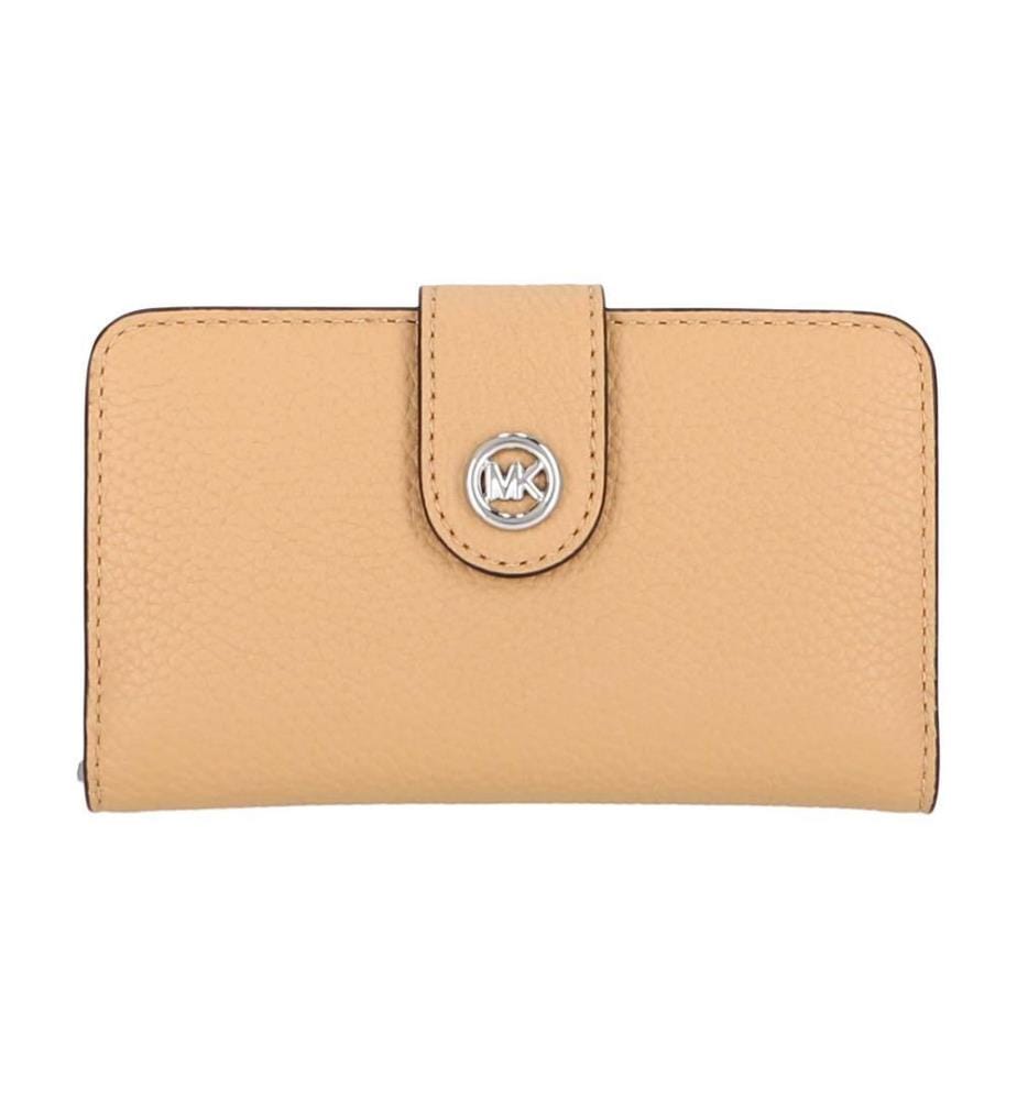 Portefeuille MK Pop Charm Medium - Beige