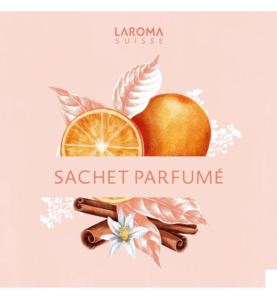 12 x 12 cm - Sachet Parfumé Orange Cannelle