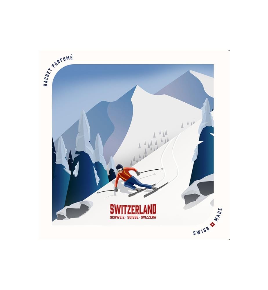 12 x 12 cm - Sachet Parfumé Grisons Collectors Edition Suisse